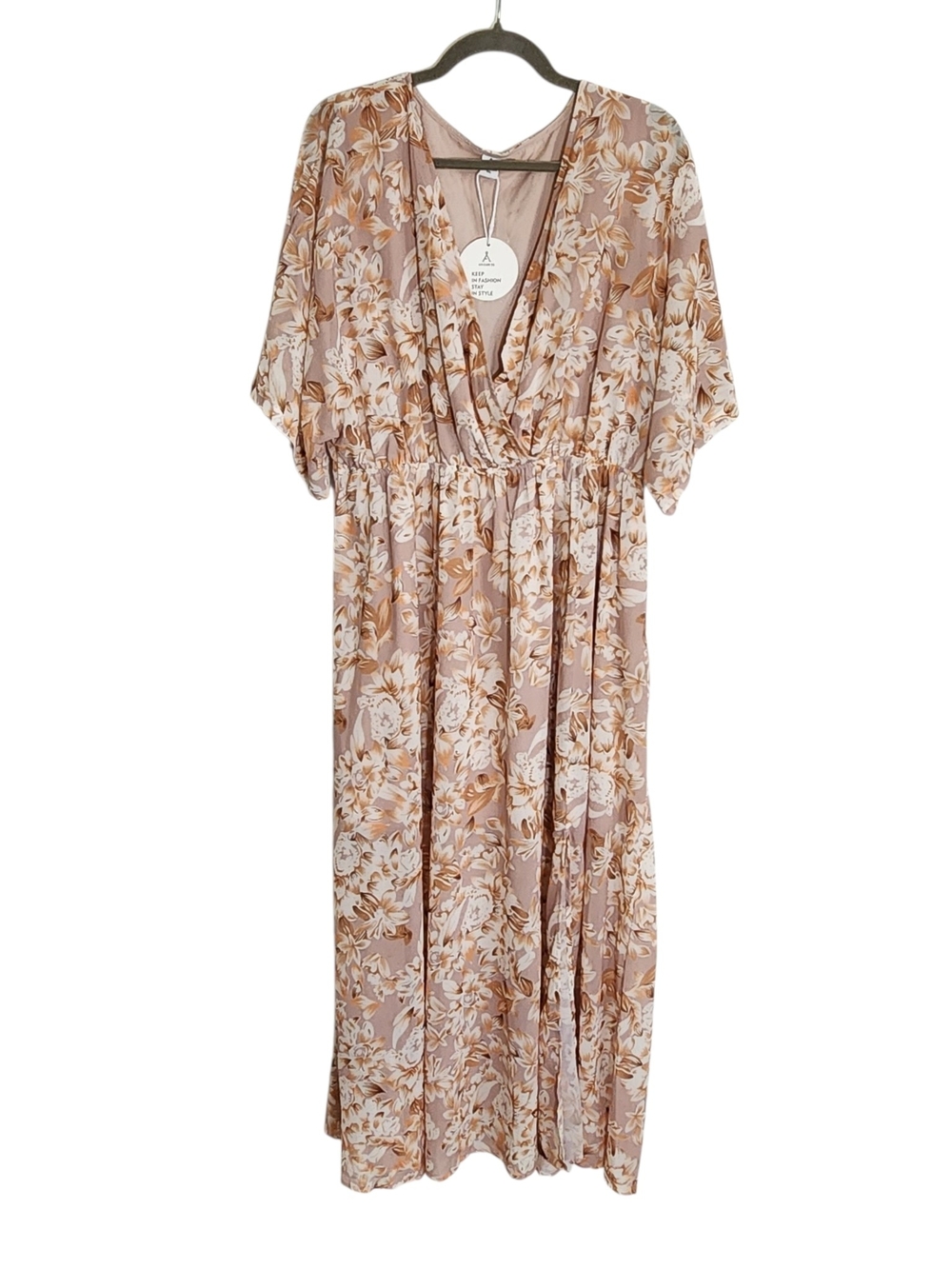 Anrabess Floral Wrap Look Maxi Dress Size XXL NWT Wedding Guest Dress